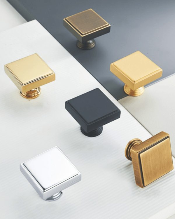Solid brass cabinet pull knobs (2)